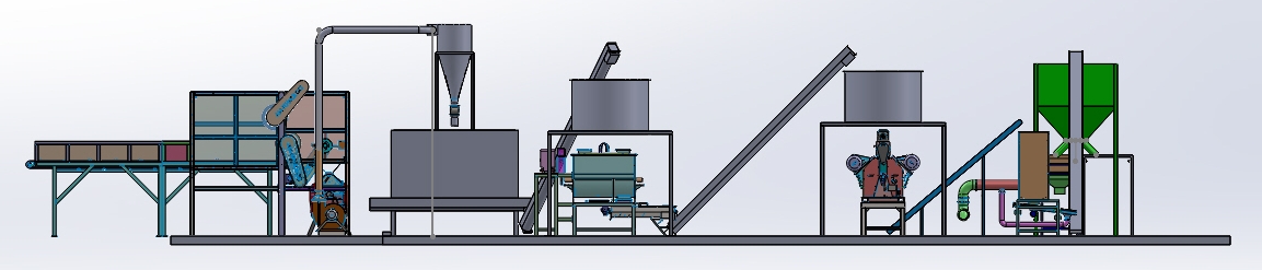Linija za peletiranje slame